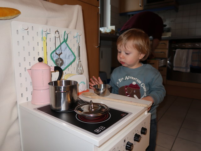 Nils und Sabine in unserer Wohnung