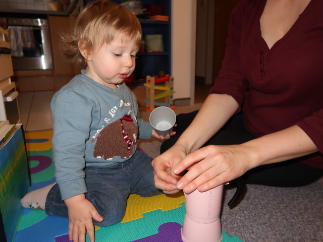 Nils und Sabine in unserer Wohnung