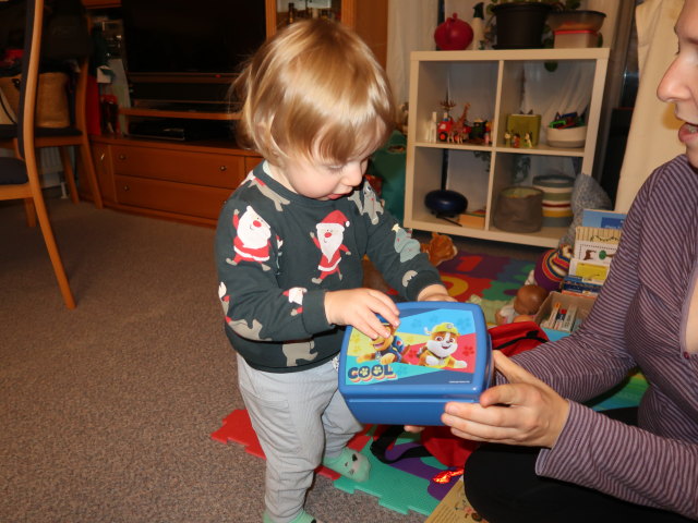 Nils und Sabine in unserer Wohnung