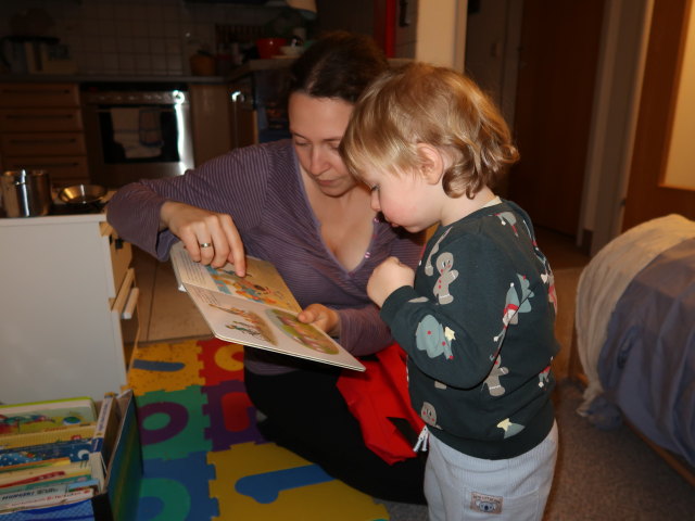 Sabine und Nils in unserer Wohnung
