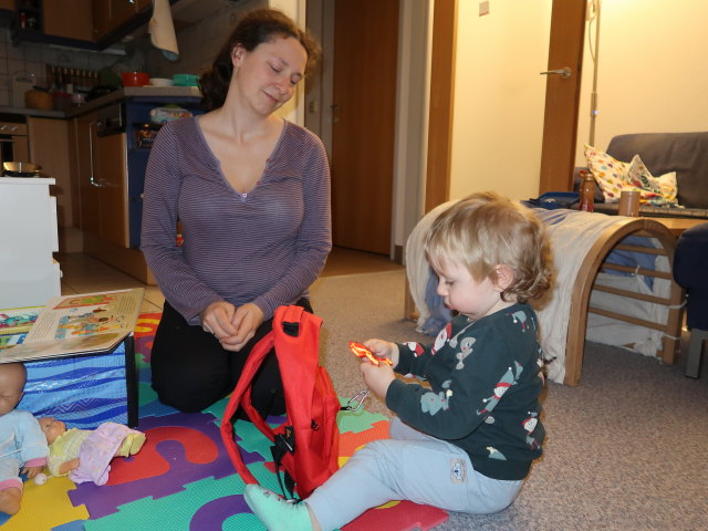 Sabine und Nils in unserer Wohnung