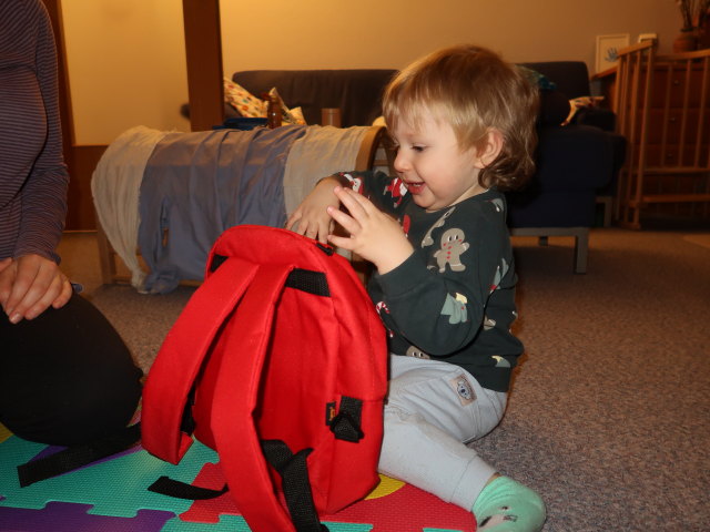 Sabine und Nils in unserer Wohnung