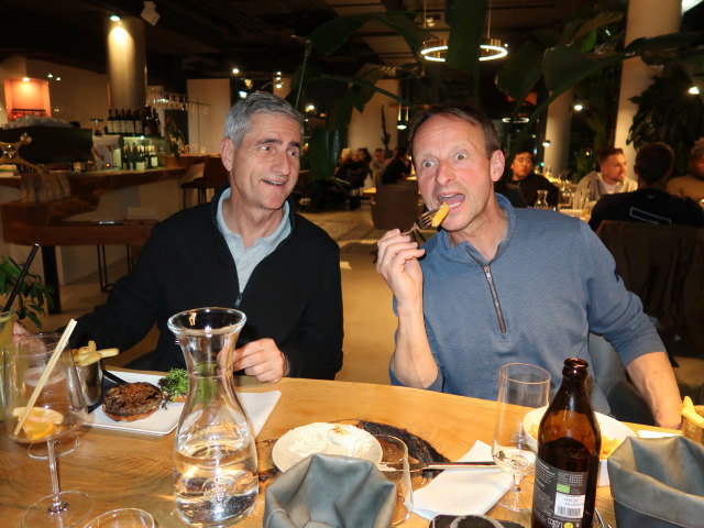 Friedrich und Jörg im Grillrestaurant Heat