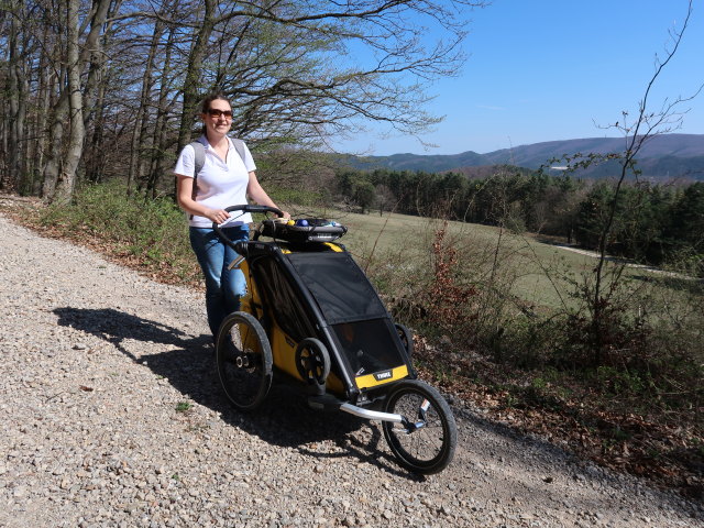 Sabine neben der Dianawiese