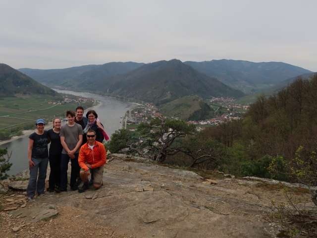 Sonja, Katja Lin, Tim, Stefan, Kerstin und ich zwischen Mieslingtal und St. Michael