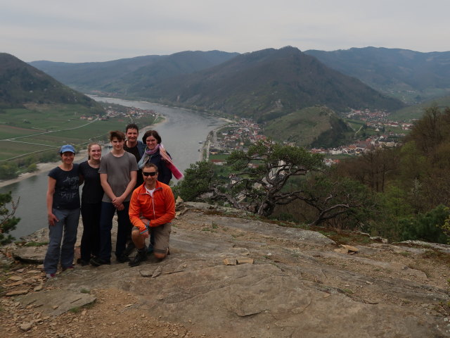 Sonja, Katja Lin, Tim, Stefan, Kerstin und ich zwischen Mieslingtal und St. Michael