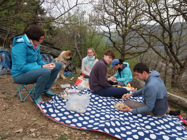 Kerstin, Katja Lin, Tim, Sonja und Stefan zwischen Mieslingtal und St. Michael