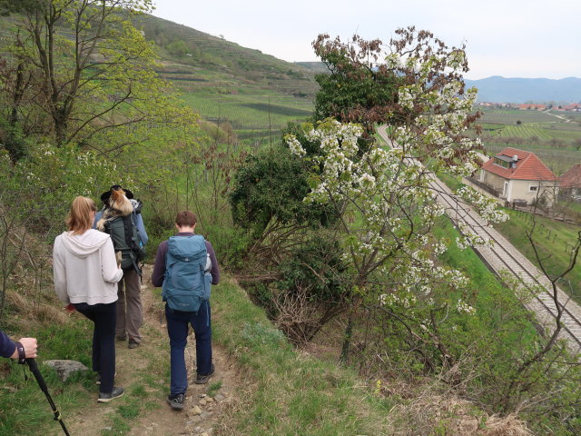Katja Lin, Stefan und Tim am Welterbesteig zwischen Mieslingtal und St. Michael
