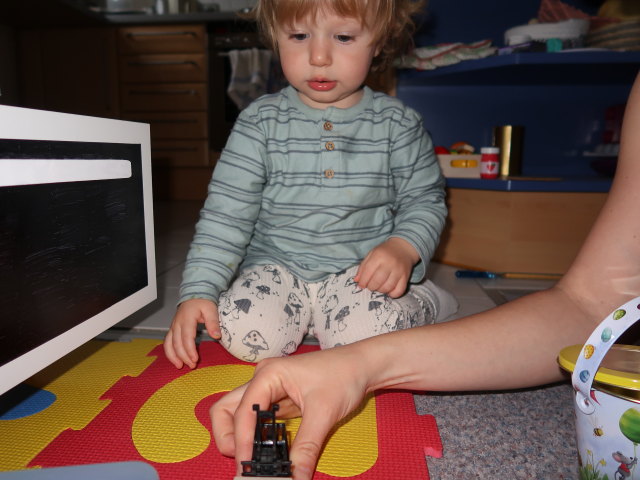 Nils und Sabine in unserer Wohnung