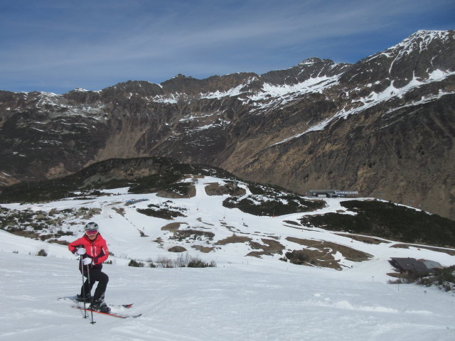 Melanie auf der Ballunabfahrt