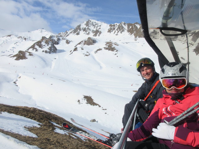 Frank und Melanie in der Höllkarbahn (20. Apr.)