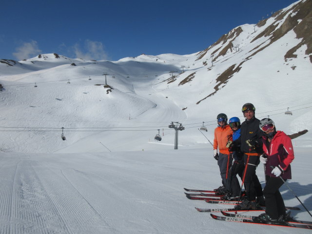 Ich, Stefan, Frank und Melanie auf der Piste 71 (23. Apr.)