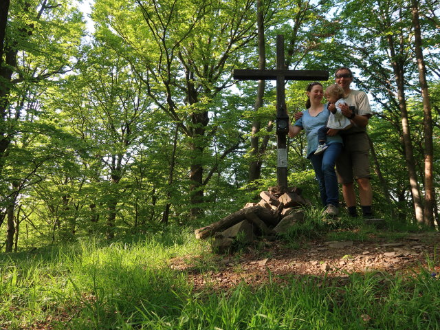 Sabine, Nils und ich am Feuersteinberg, 507 m