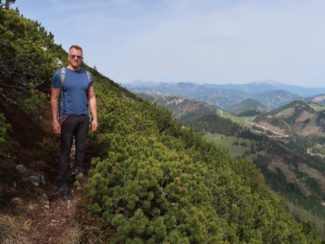 Mario zwischen Kleinem Wildkamm und Großem Wildkamm