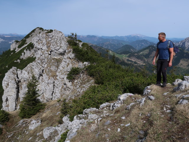 Mario zwischen Kleinem Wildkamm und Großem Wildkamm