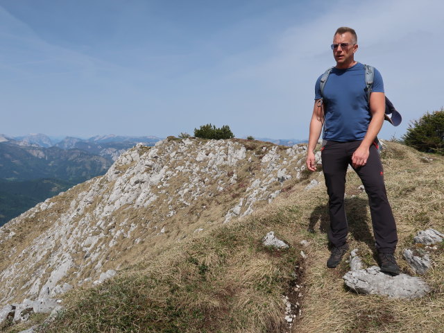 Mario zwischen Kleinem Wildkamm und Großem Wildkamm