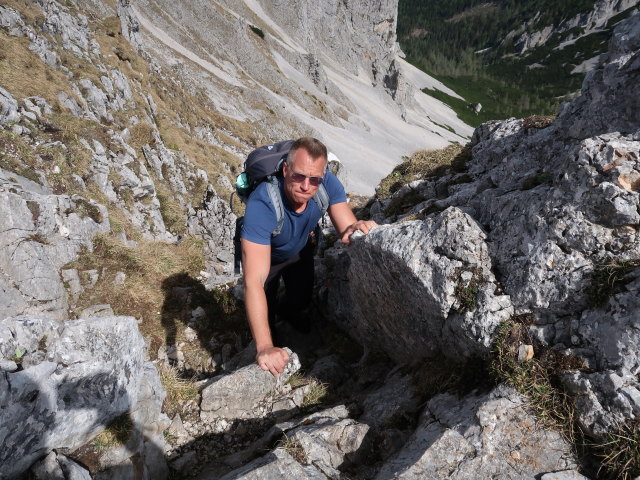 Mario zwischen Großem Wildkamm und Gingatzwiese