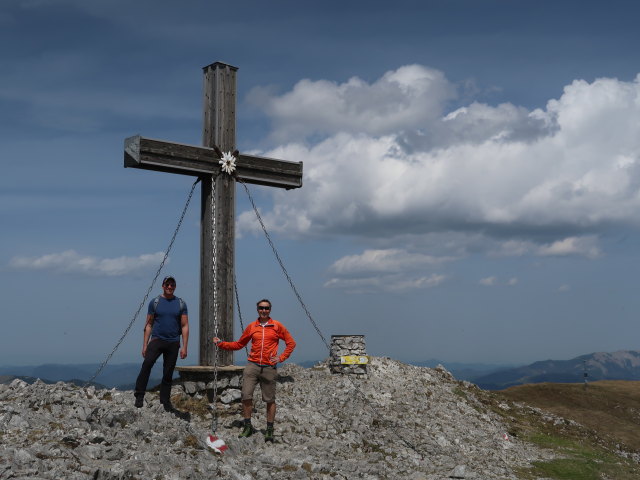 Mario und ich auf der Hohen Veitsch, 1.981 m