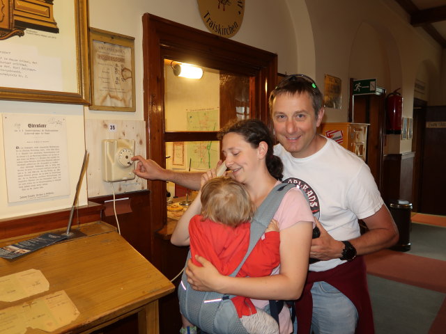 Nils, Sabine und ich in der Sammlung Alltag & Handel