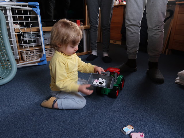 Nils, Mama und Papa im Haus meiner Eltern