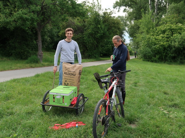 Andreas und ? auf der Donauinsel