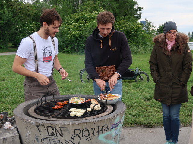 ?, Andreas und ? auf der Donauinsel
