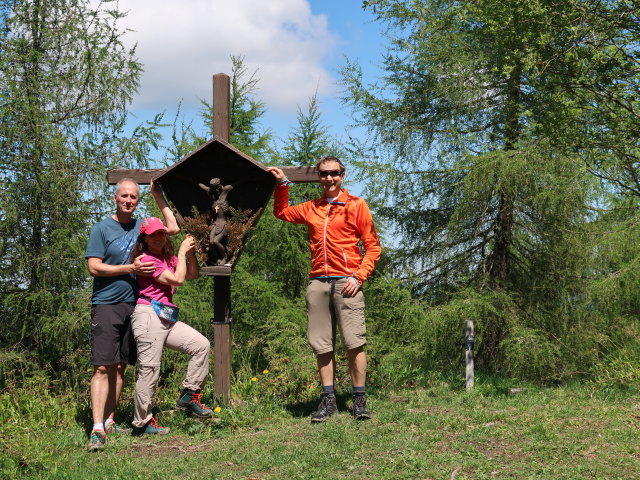 Frank, Melanie und ich am Hochplettspitz, 1.134 m