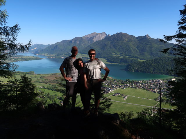 Frank, Melanie und ich auf der Brustwand