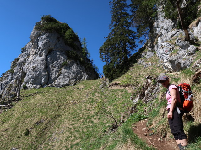 Melanie zwischen Dürntalalm und Sparber