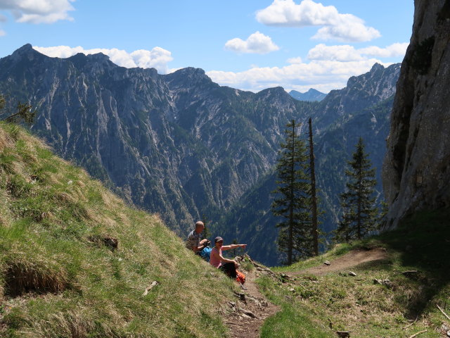 Frank und Melanie zwischen Sparber und Dürntalalm