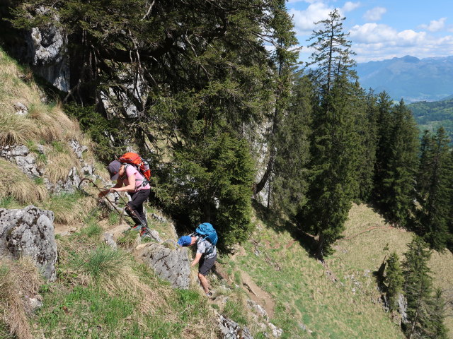 Melanie und Frank zwischen Sparber und Dürntalalm