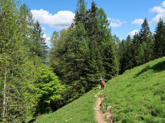 Frank und Melanie zwischen Dürntalalm und Gasthof Kleefeld