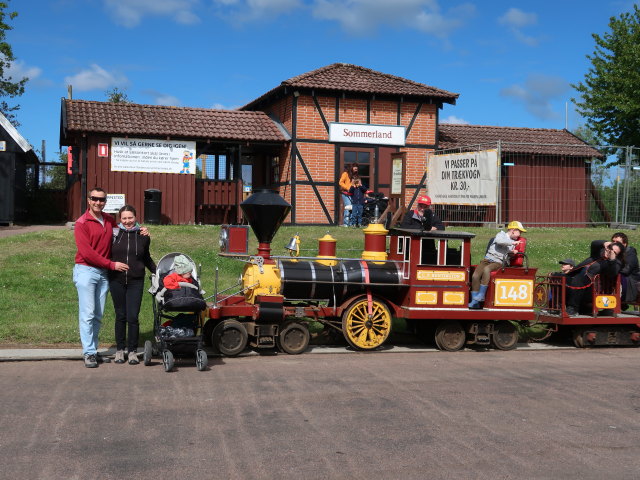Ich, Sabine und Nils im Sommerland Sjælland in Nørre Asmindrup (18. Mai)
