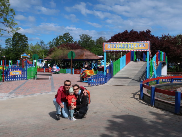 Ich, Nils und Sabine im Sommerland Sjælland in Nørre Asmindrup (18. Mai)