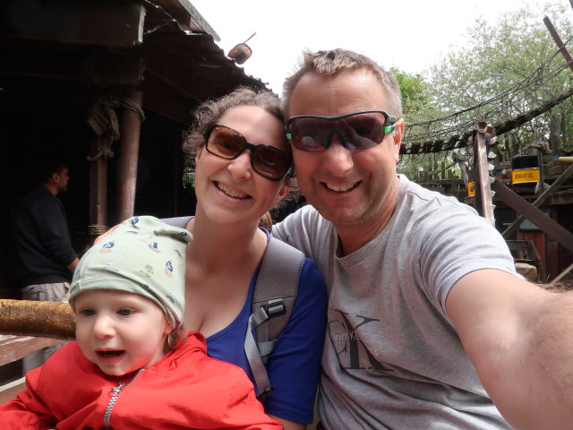 Nils, Sabine und ich im Sommerland Sjælland in Nørre Asmindrup (18. Mai)