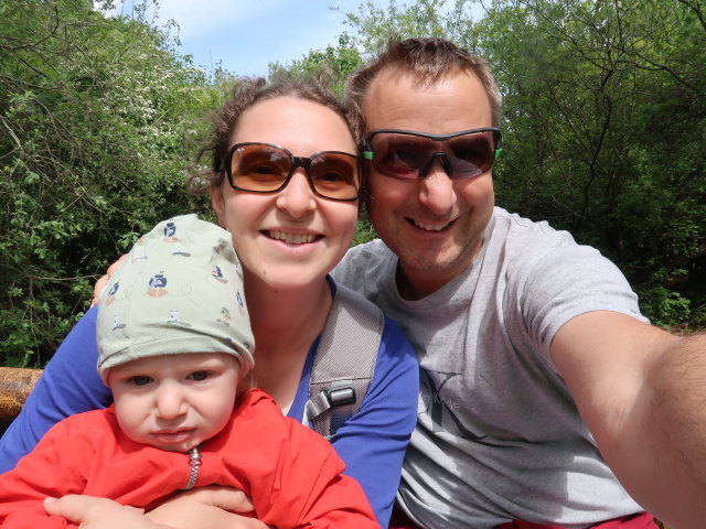 Nils, Sabine und ich im Sommerland Sjælland in Nørre Asmindrup (18. Mai)