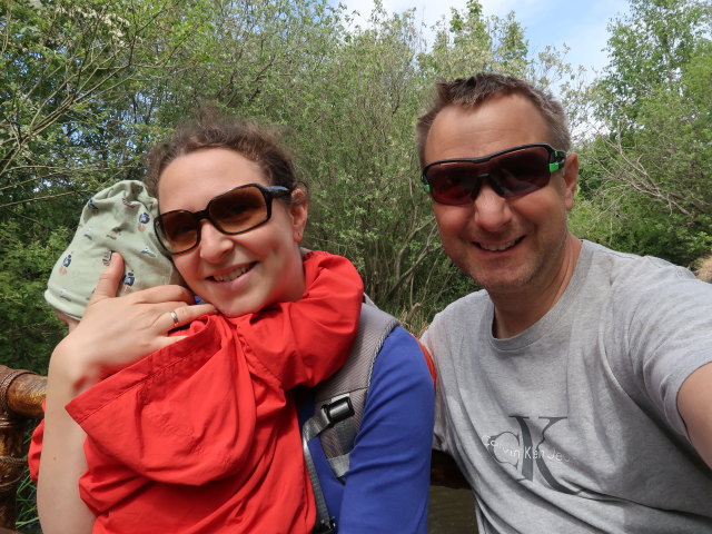 Nils, Sabine und ich im Sommerland Sjælland in Nørre Asmindrup (18. Mai)