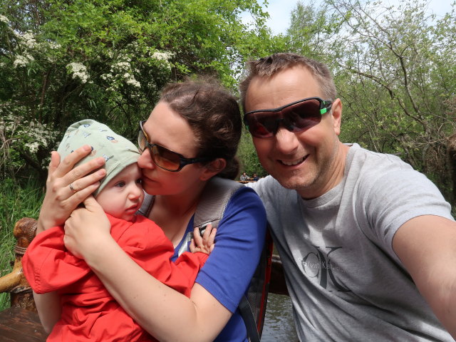Nils, Sabine und ich im Sommerland Sjælland in Nørre Asmindrup (18. Mai)