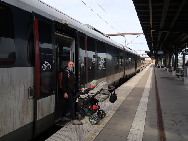 Sabine und Nils in der Odense Banegård, 13 m (19. Mai)