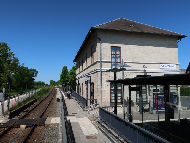 Sabine in der Kværndrup Station (19. Mai)