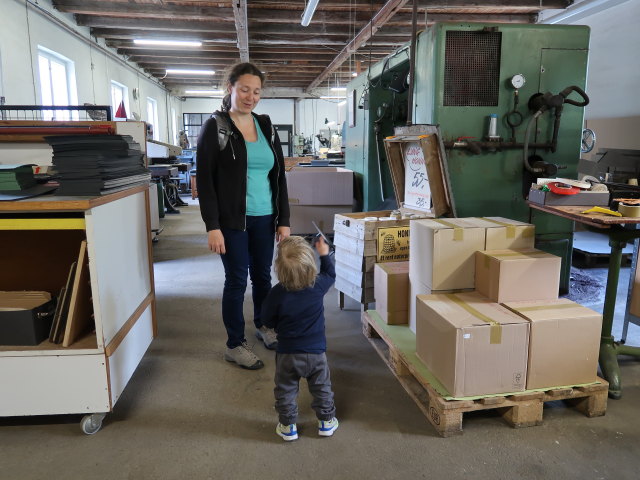 Sabine und Nils in der Bruunshaab Gamle Papfabrik in Viborg (22. Mai)