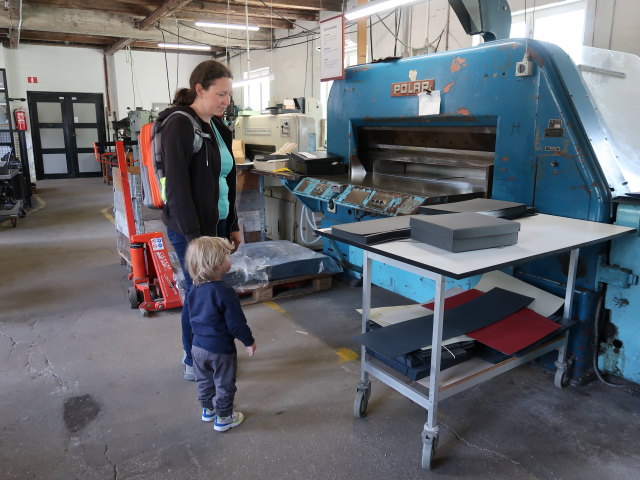 Sabine und Nils in der Bruunshaab Gamle Papfabrik in Viborg (22. Mai)