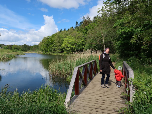 Sabine und Nils beim Mølleå (22. Mai)