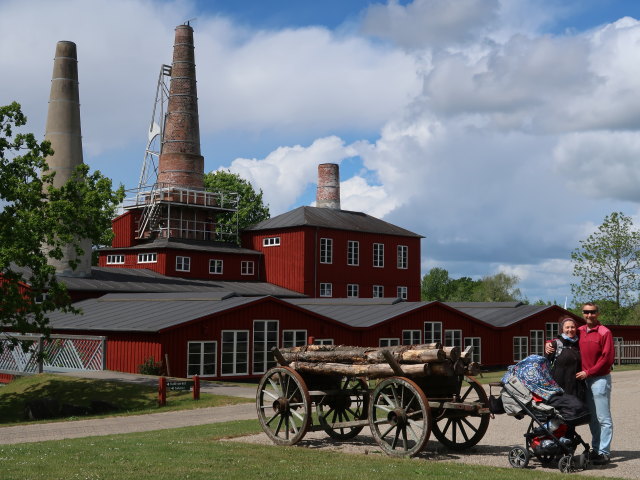 Sabine und ich beim Kalkværket von Mønsted Kalkgruber in Stoholm (22. Mai)