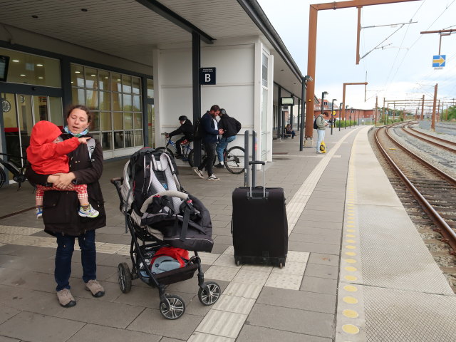 Nils und Sabine in der Randers Station, 5 m (23. Mai)