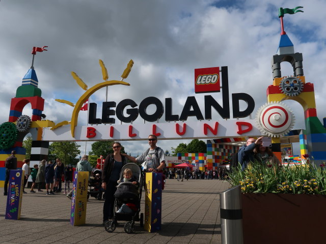 Sabine, Nils und ich im Legoland Billund Resort (26. Mai)
