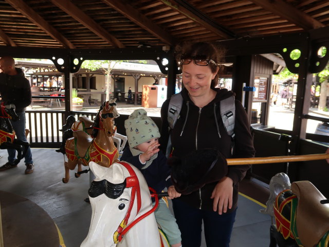 Nils und Sabine im Western Ride im Legoland Billund Resort (26. Mai)