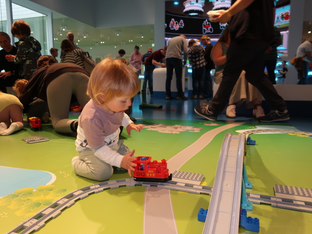 Nils in der Blå Zone im LEGO House in Billund (27. Mai)