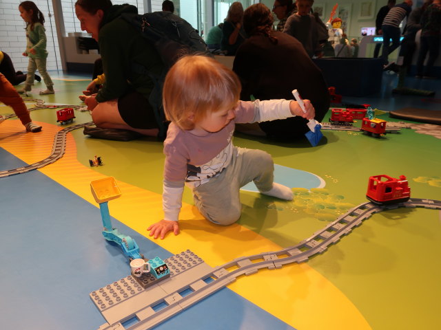 Nils in der Blå Zone im LEGO House in Billund (27. Mai)
