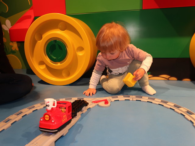 Nils in der Blå Zone im LEGO House in Billund (27. Mai)